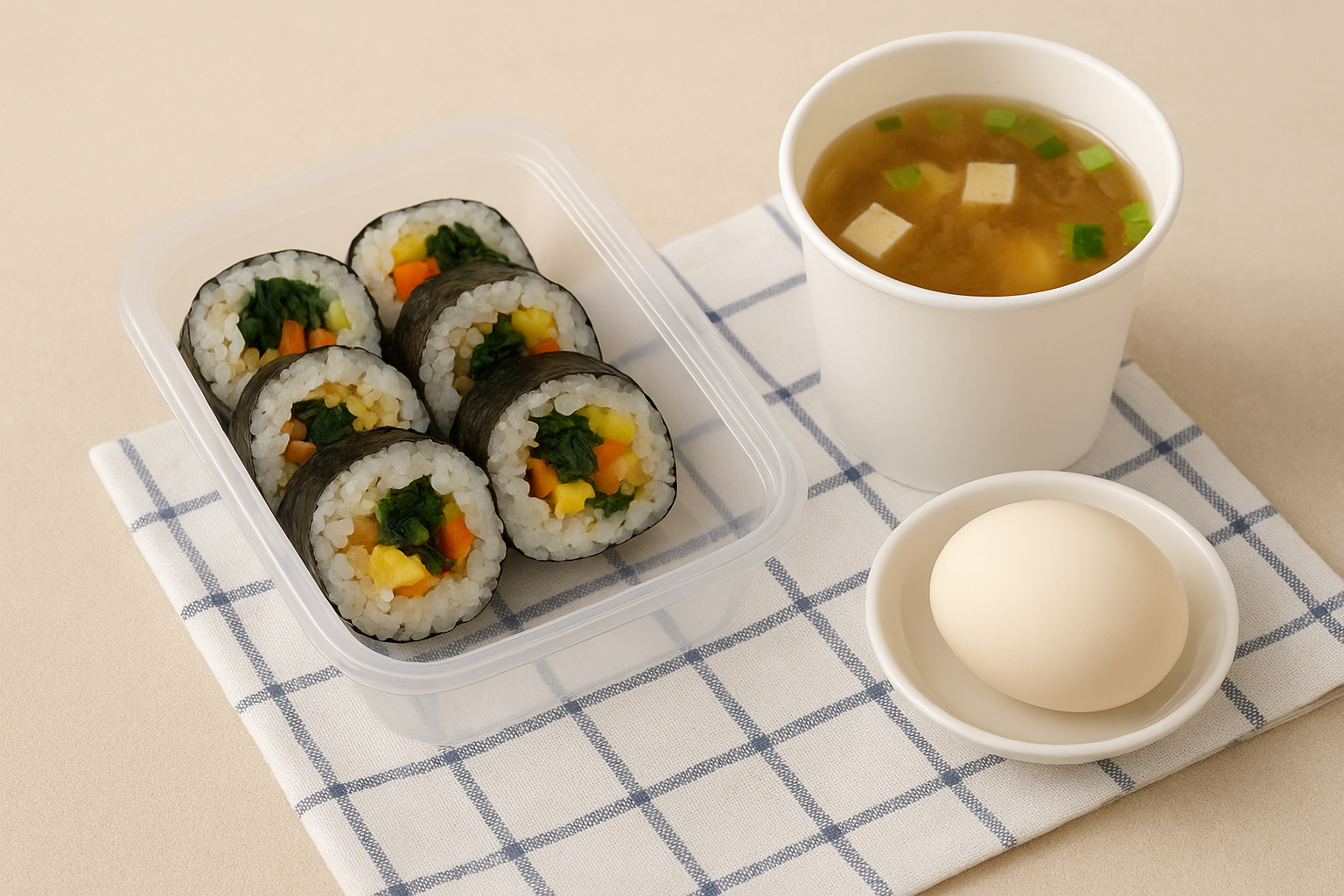 김밥·된장국·삶은 달걀, 은근 든든한 편의점 직장인 점심 세트