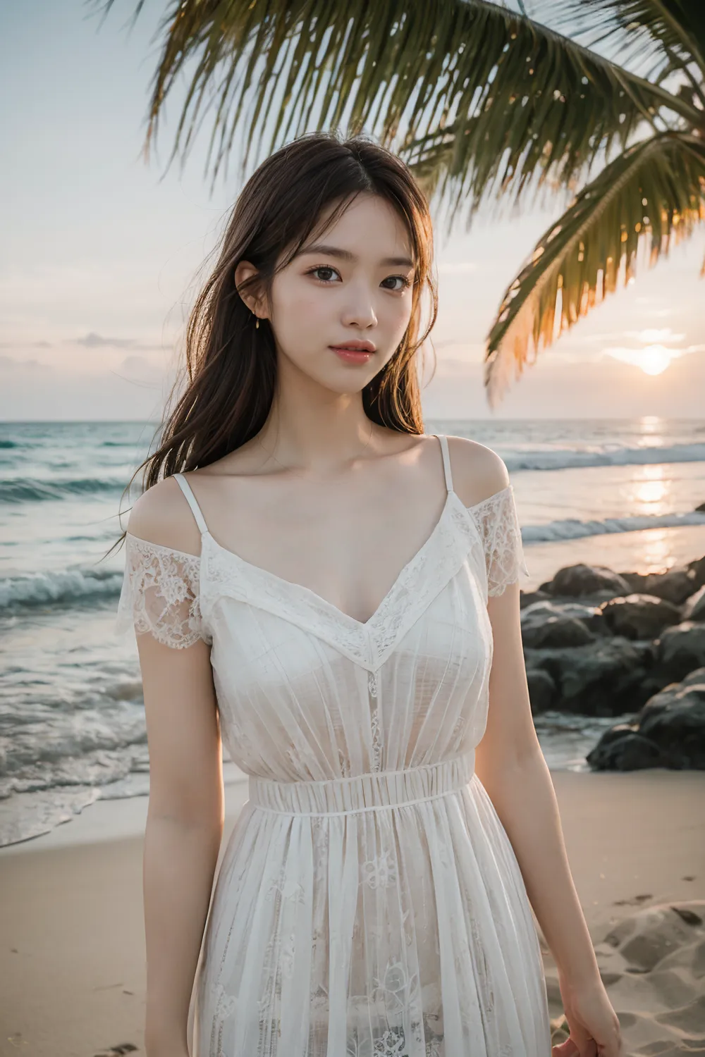 Stable diffusion AI Picture-Hawaiian dress