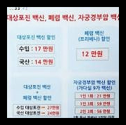 폐렴 예방접종 가격 시기