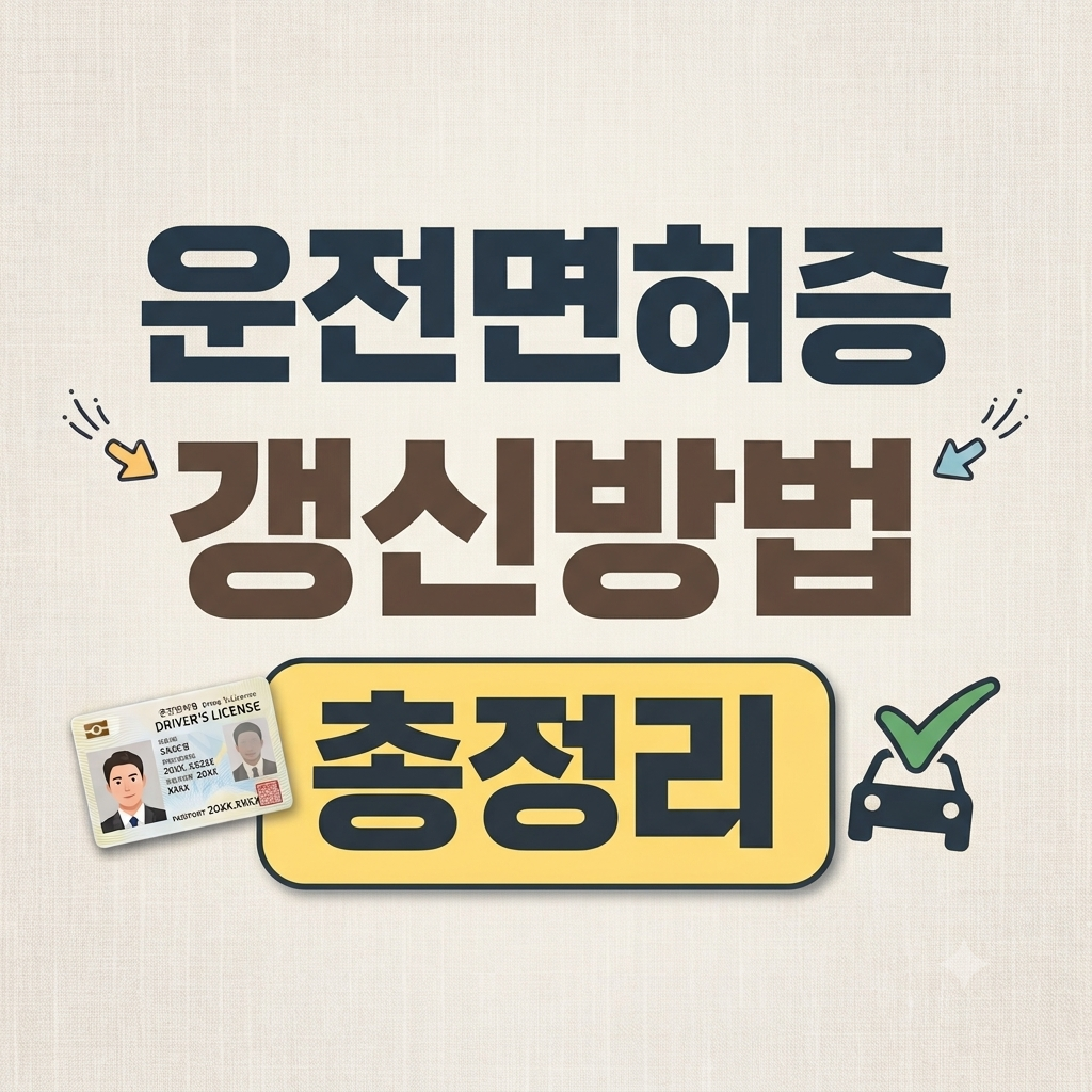 운전면허증 갱신 적성검사 재발급 준비물 인터넷 신청방법 바로가기