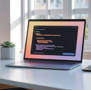 노트북에서 GitHub Copilot CLI를 실행한 모습