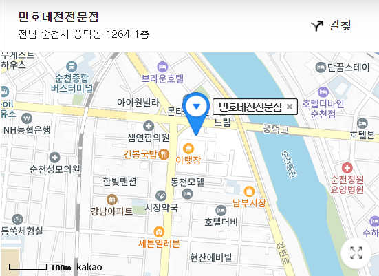 민호네전전문점-위치