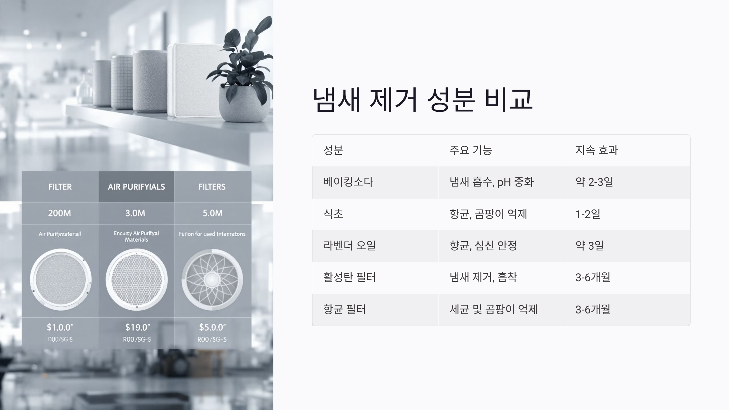 에어컨 냄새 제거를 위한 천연 탈취제 만들기 가이드