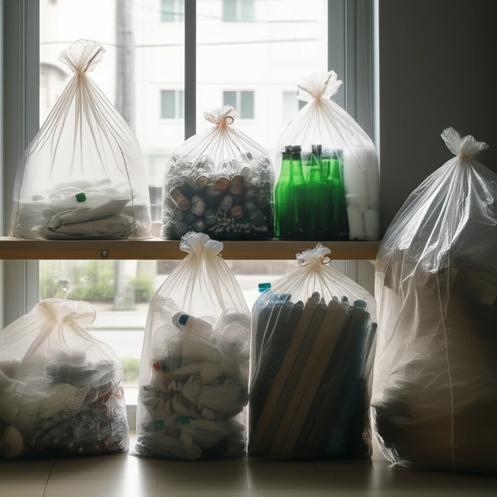 헷갈리는 주교동 음식물 재활용 쓰레기..