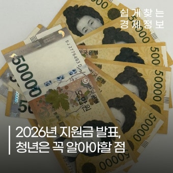 2026년 청년 지원금