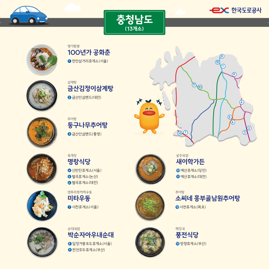 고속도로 휴게소 맛집