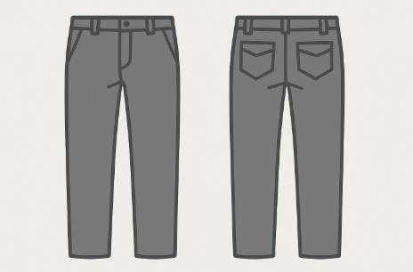 남자 바지 사이즈표