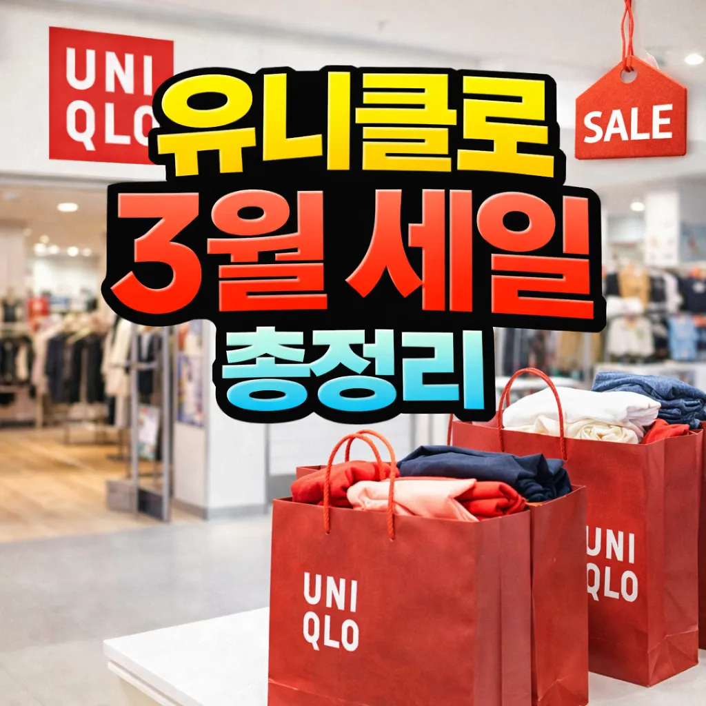 유니클로 3월 세일 총정리 👕 JW앤더슨&middot;유니클로U&middot;꼼뜨와 출시 일정 &amp; 쇼핑 꿀팁
