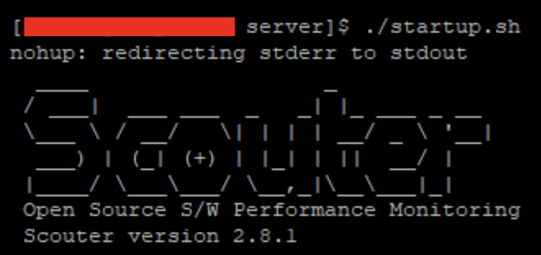 Scouter 설치 확인