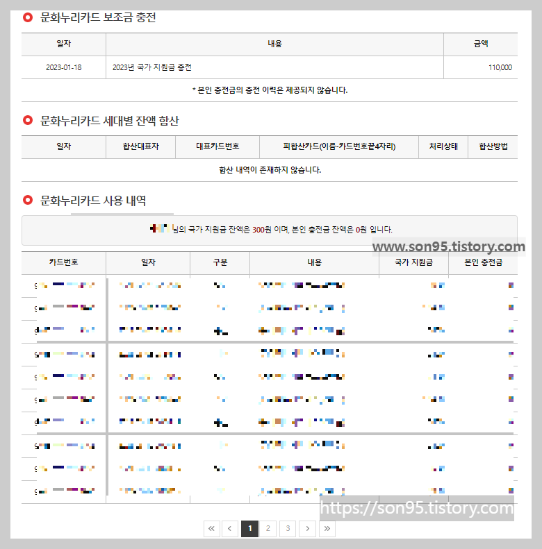 문화누리카드 잔액조회 - 조회완료