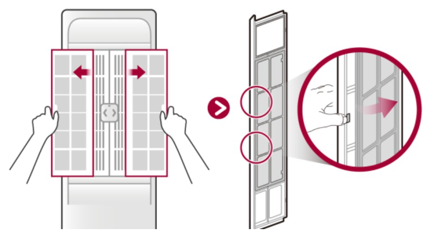 LG-휘센-스탠드-에어컨-타워-타입-필터-청소