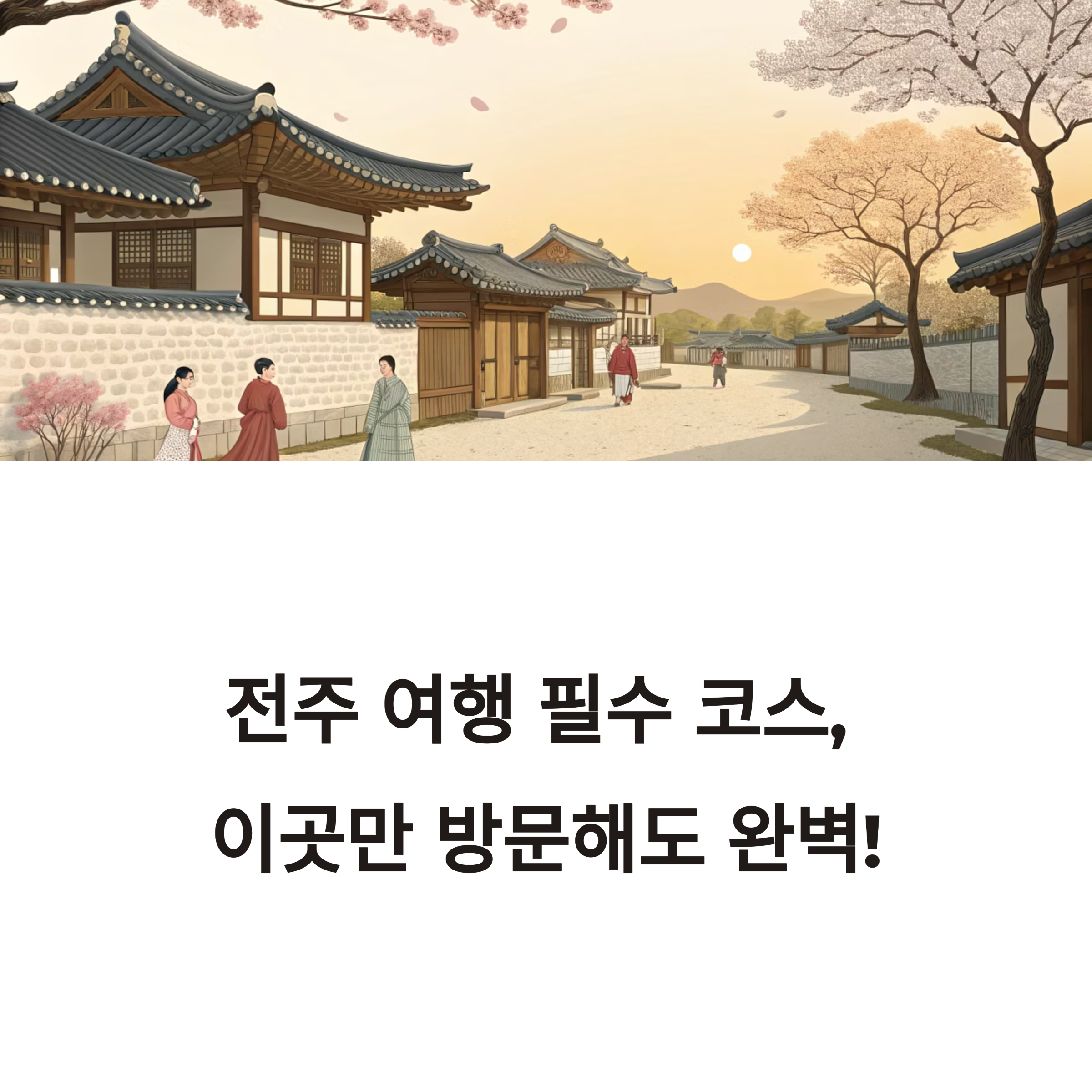 전주 여행 필수