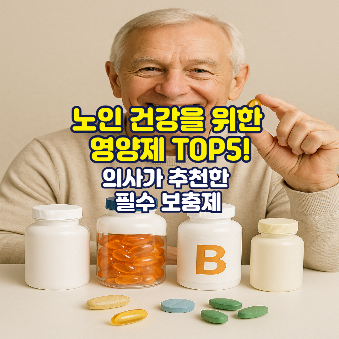노인 건강을 위한 영양제 TOP5! 의사가 추천한 필수 보충제