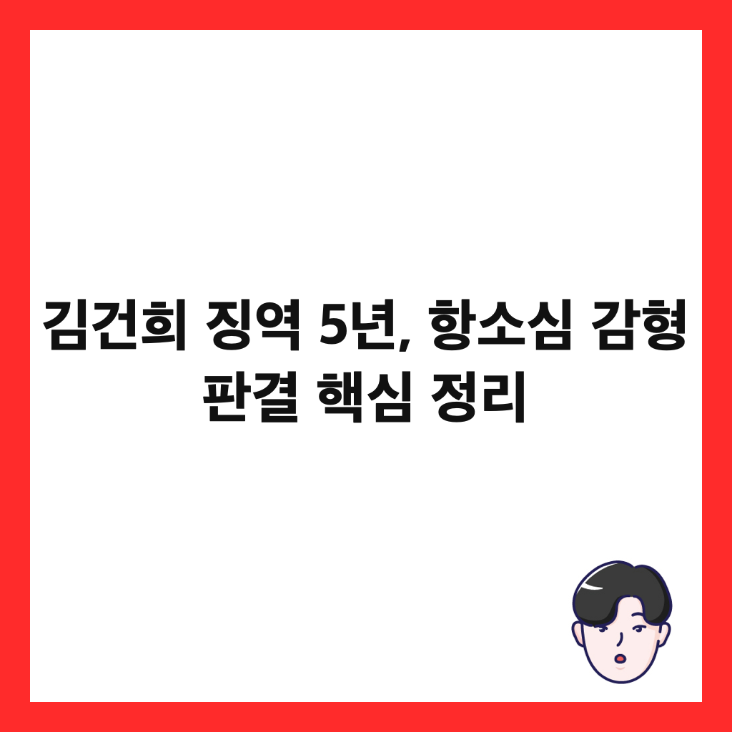 김건희 징역 5년, 항소심 감형 판결 핵심 정리 썸네일