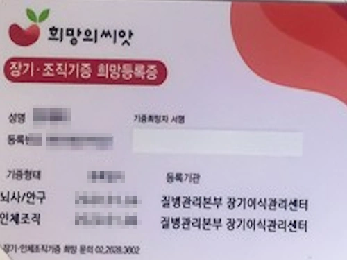 유튜버 옥슈슈 동생 래영 장기기증