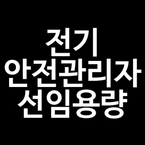 전기안전관리자 선임용량
