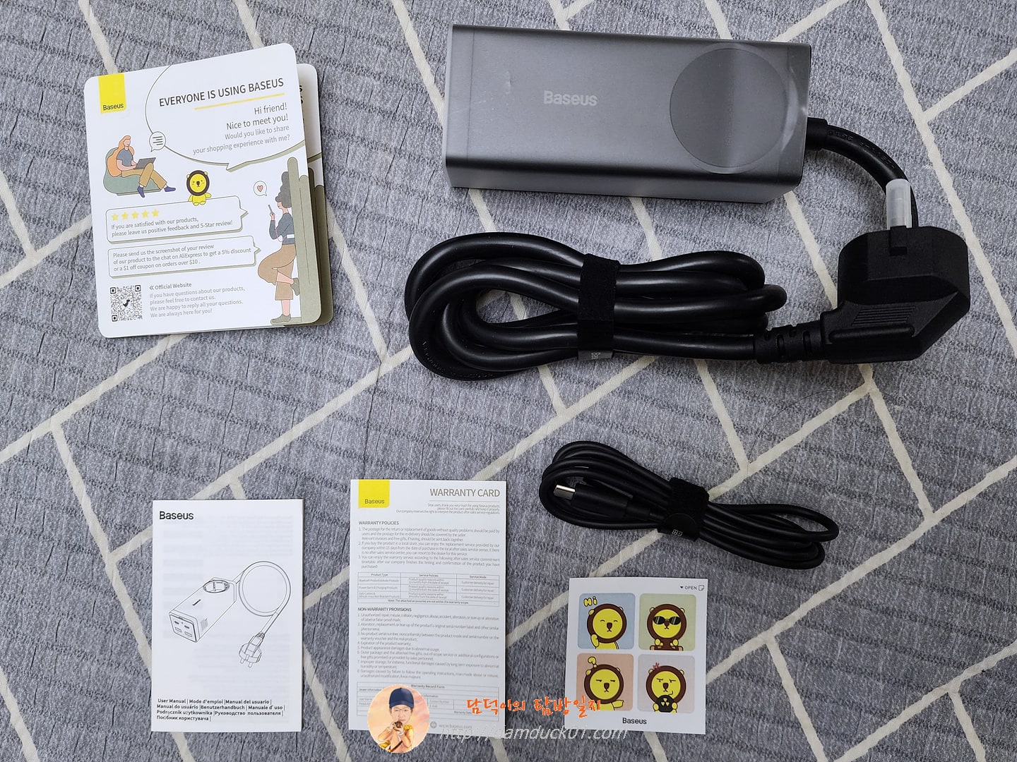 BASEUS 100W GaN3 충전 스테이션 구성품