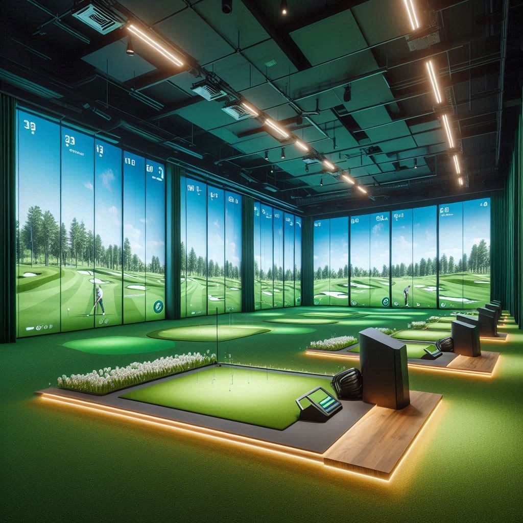 실내골프연습장 배경