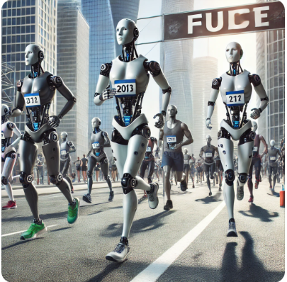 휴머노이드 마라톤 사진