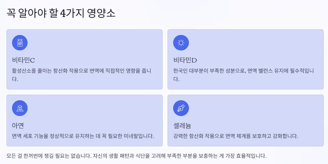 면역력 영양소