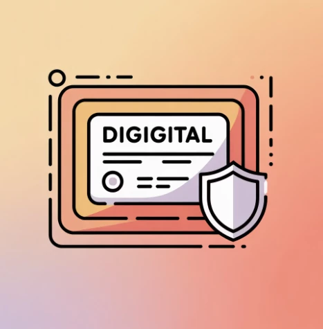 우리은행 인터넷뱅킹 인증서를 이용한 로그인 일러스트 이미지