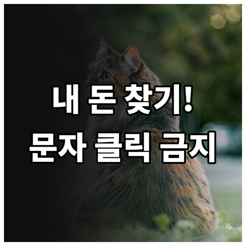 잠든 카드 포인트 찾기 및 사칭 문자..