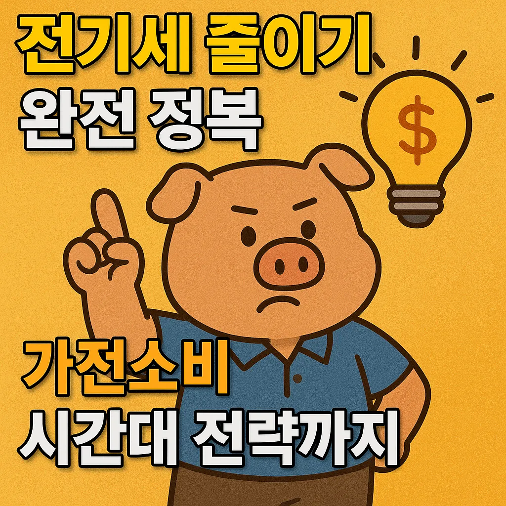 전기세 줄이기 : 가전소비부터 시간대 전략까지