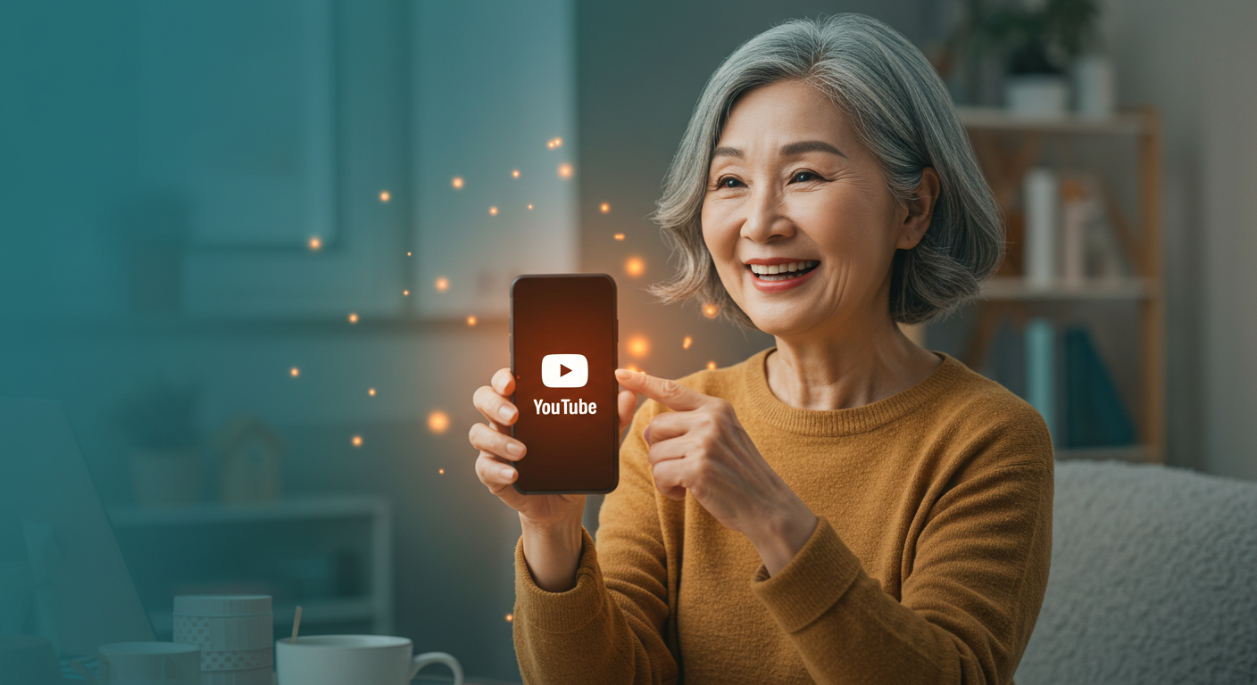 스마트폰 하나로 끝! 50대 여성을 위한 쉬운 유튜브 채널 만들기