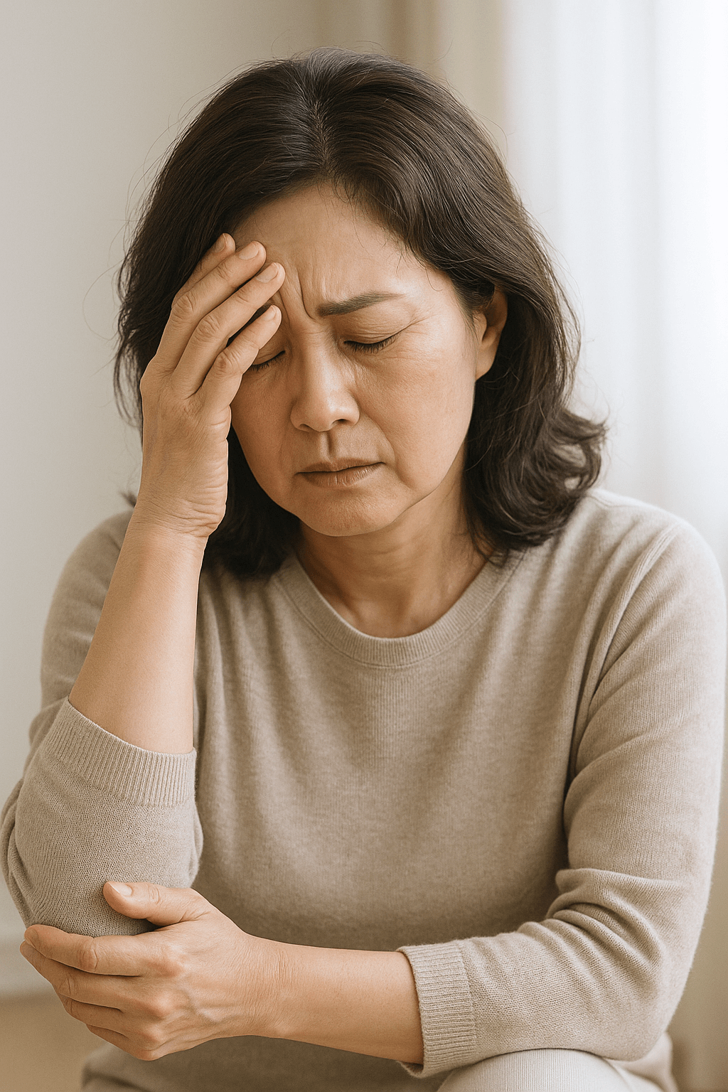 중년 여성 저혈압 고혈압-사진