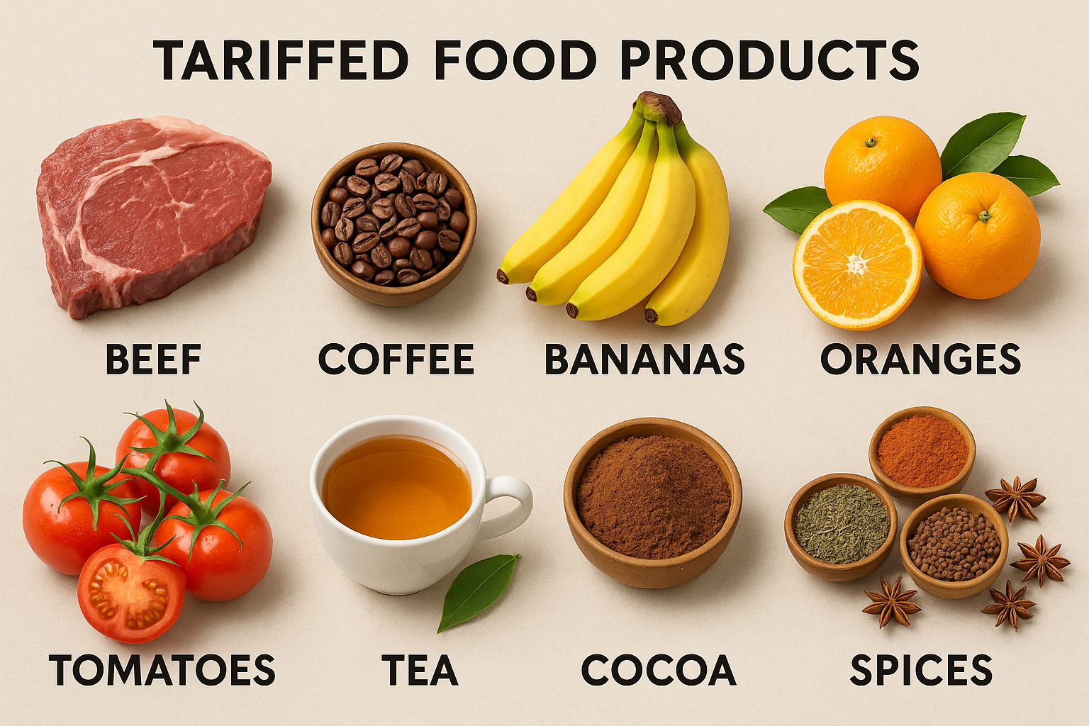 고율관세가 부과되었던 식료품