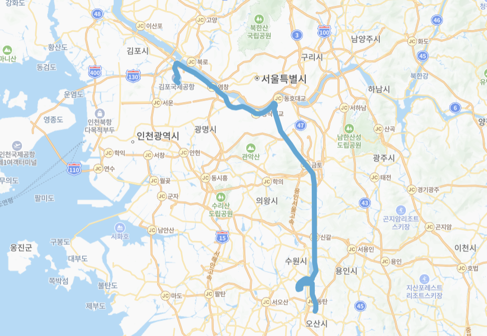 서울-화성-8840번-버스-노선-지도