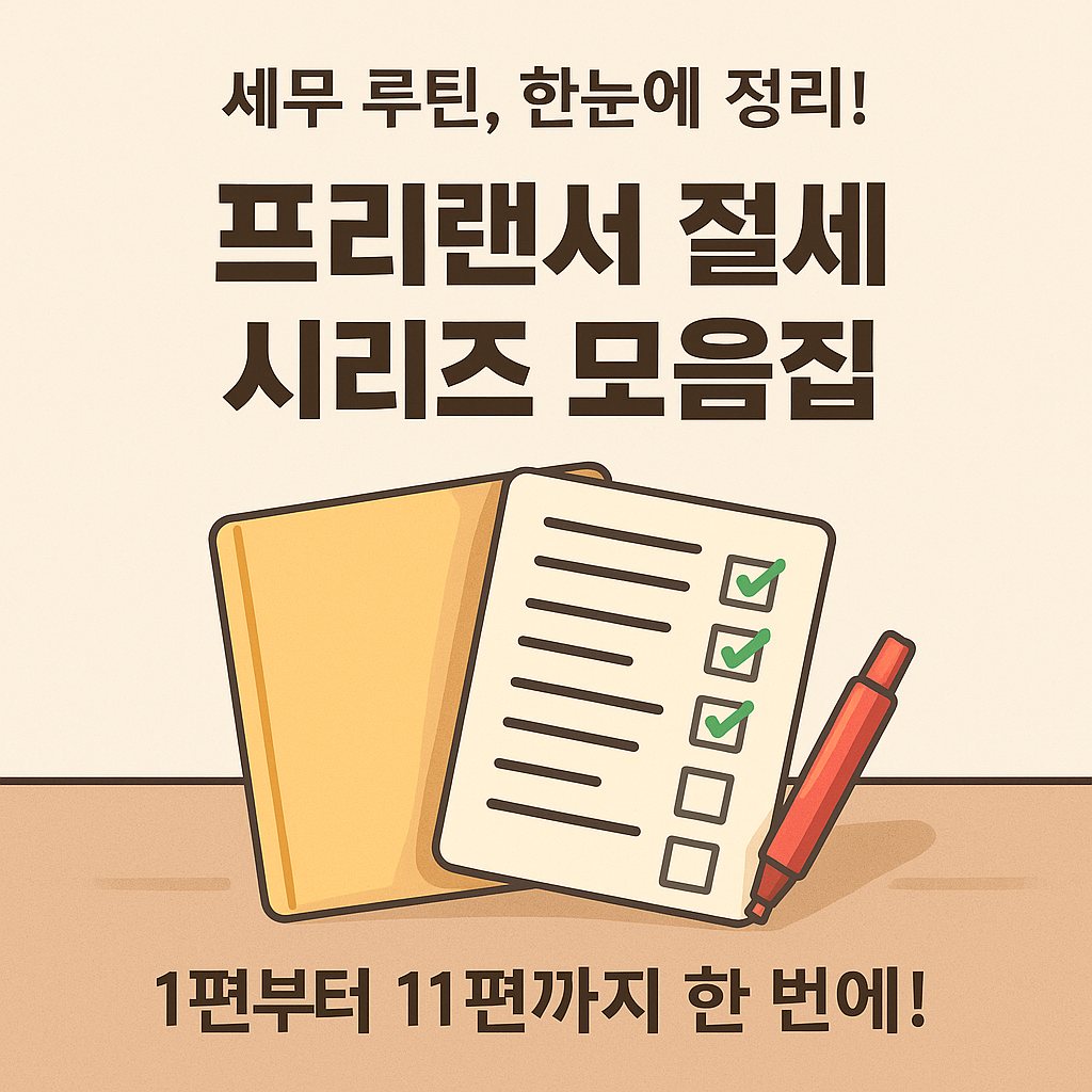 📚 프리랜서 절세·세무관리 시리즈 모음집