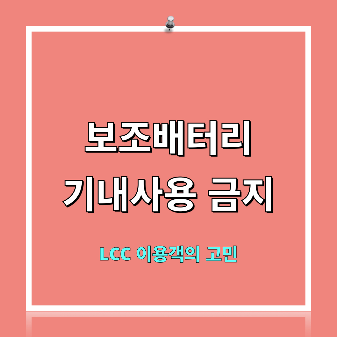 LCC이용객의고민