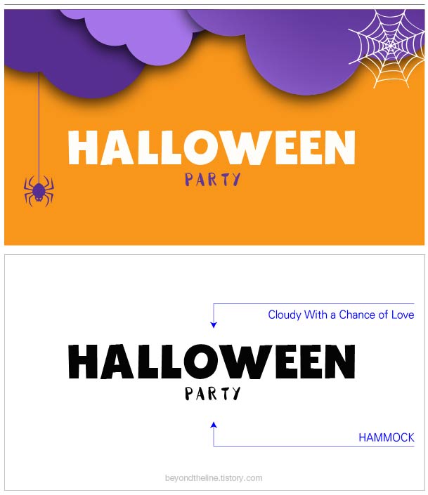 Cloudy With a Chance of Love-font