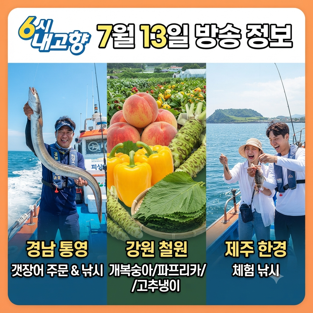 6시 내고향] 7월 13일 방송 정보