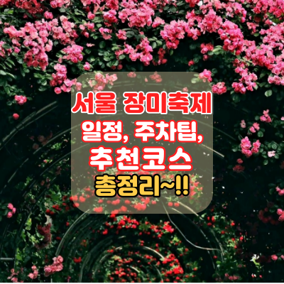 2023.서울 중랑구 장미축제.일정.주차.추천코스.맛집.2023안내.총정리