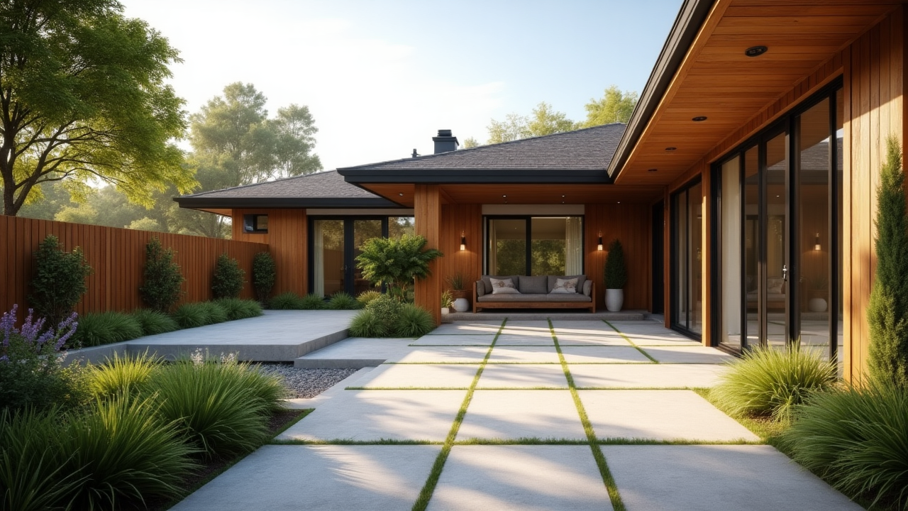 모던스타일주택정원