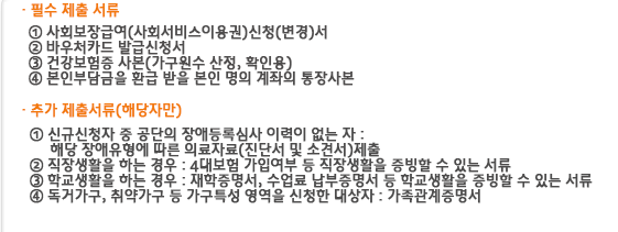 장애인활동지원 서비스 신청자격