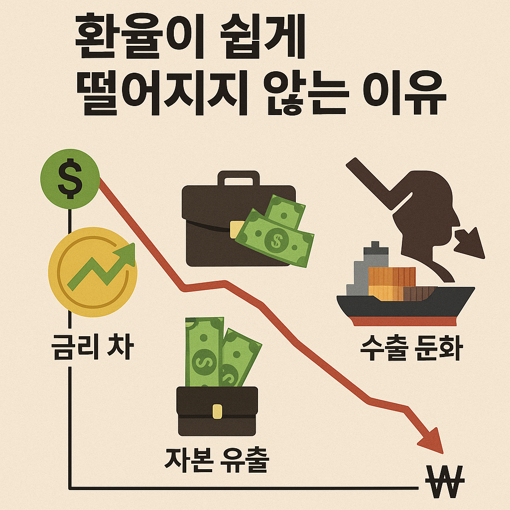 환율이 쉽게 떨어지지 않는 이유 – 지금의 원/달러 환율 흐름 분석