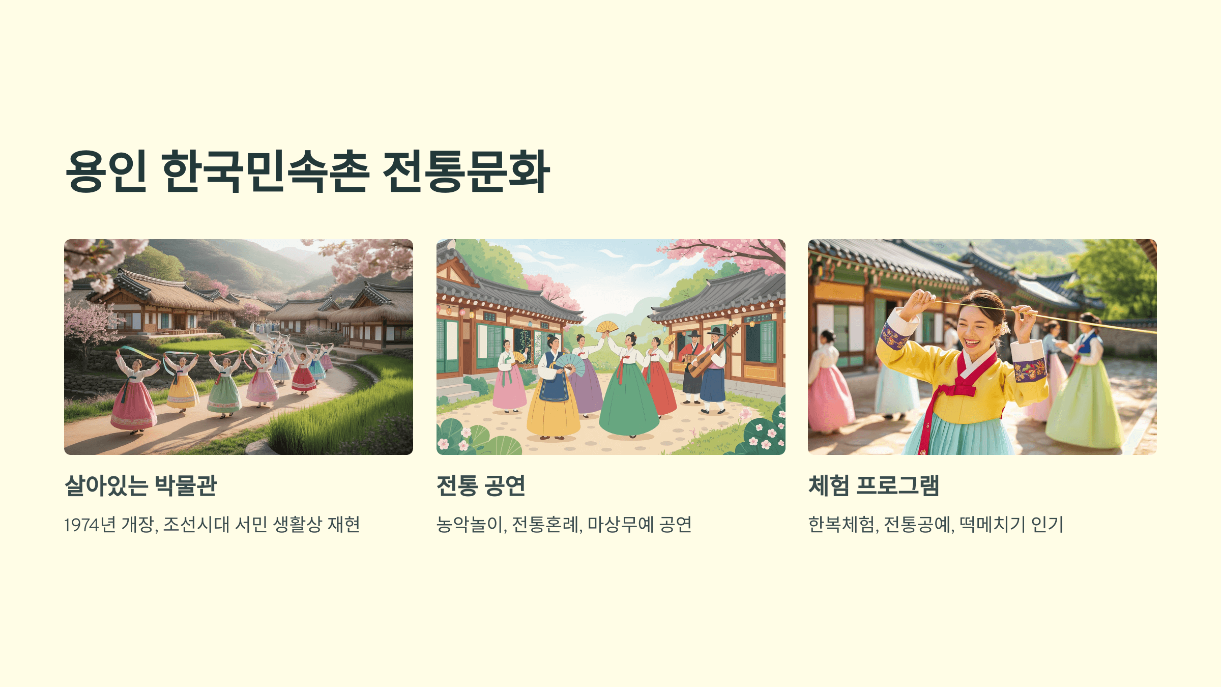 용인 한국민속촌 전통문화