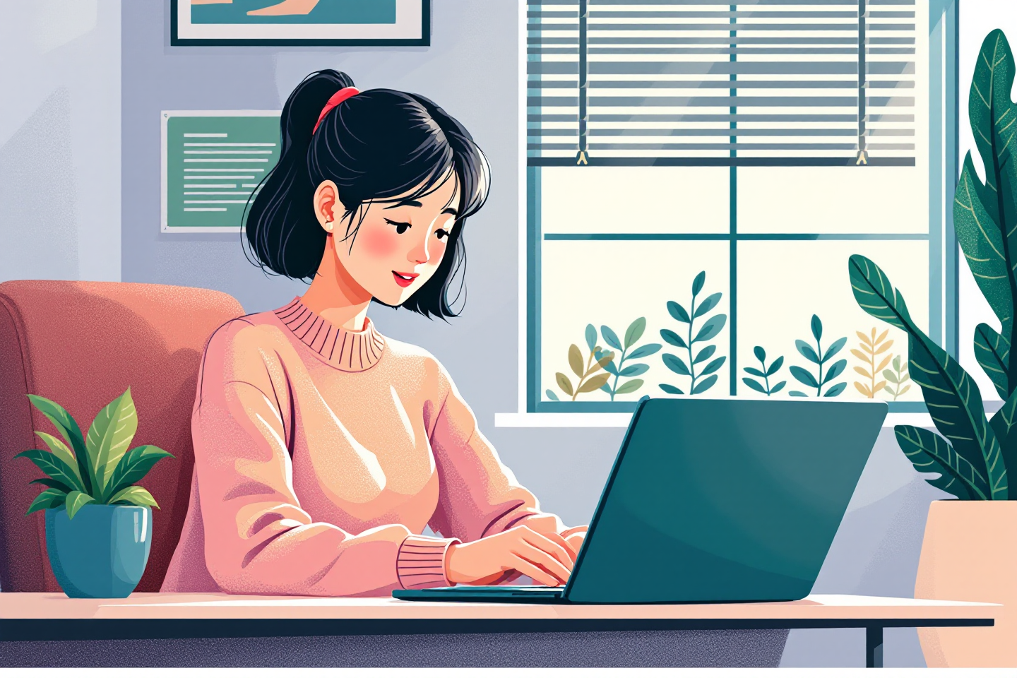 주담대 6억 제한 주택정책으로 대출 알아보는 여성