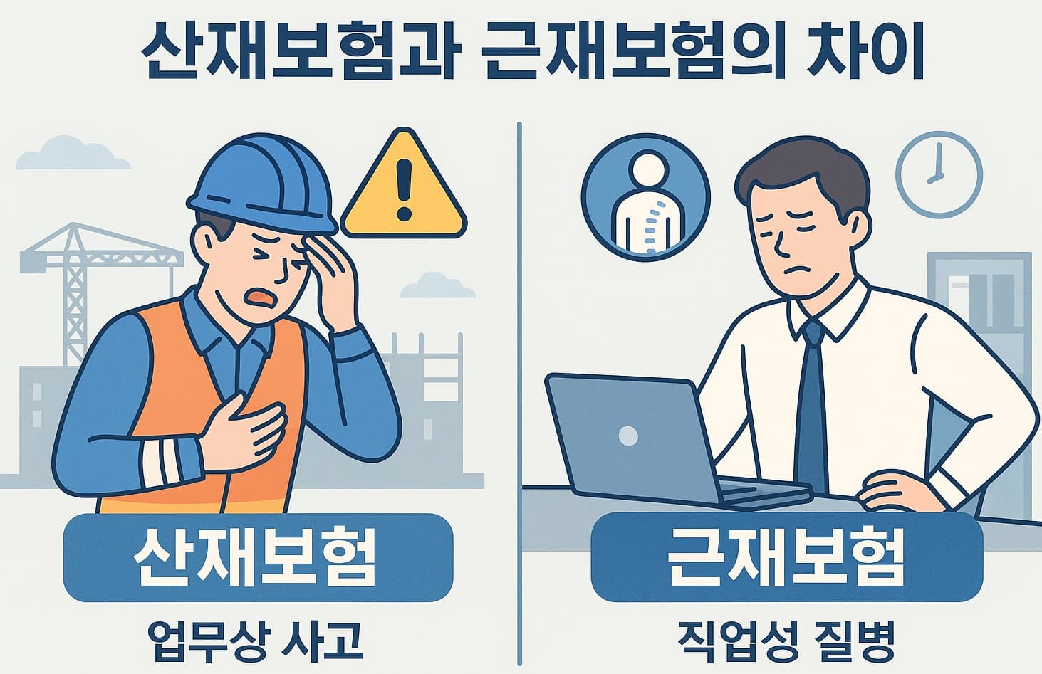 🛡️ 산재보험과 근재보험의 차이: 기업의 안전 보장 시스템을 완벽하게 이해하기