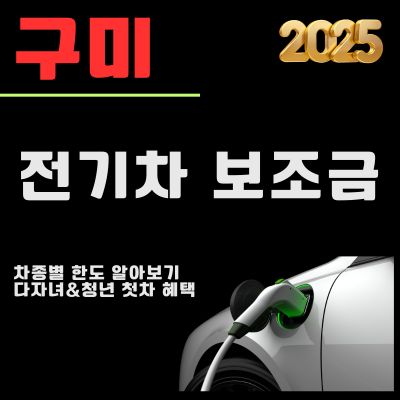 썸네일_2025년 구미 전기차 보조금 신청 가이드 (차종별, 지원금 한도, 청년 및 다자녀 추가혜택)