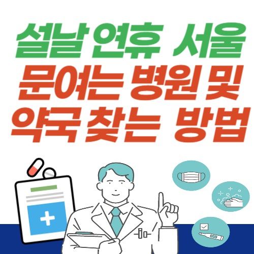 설날-연휴-서울-문여는-병원-약국