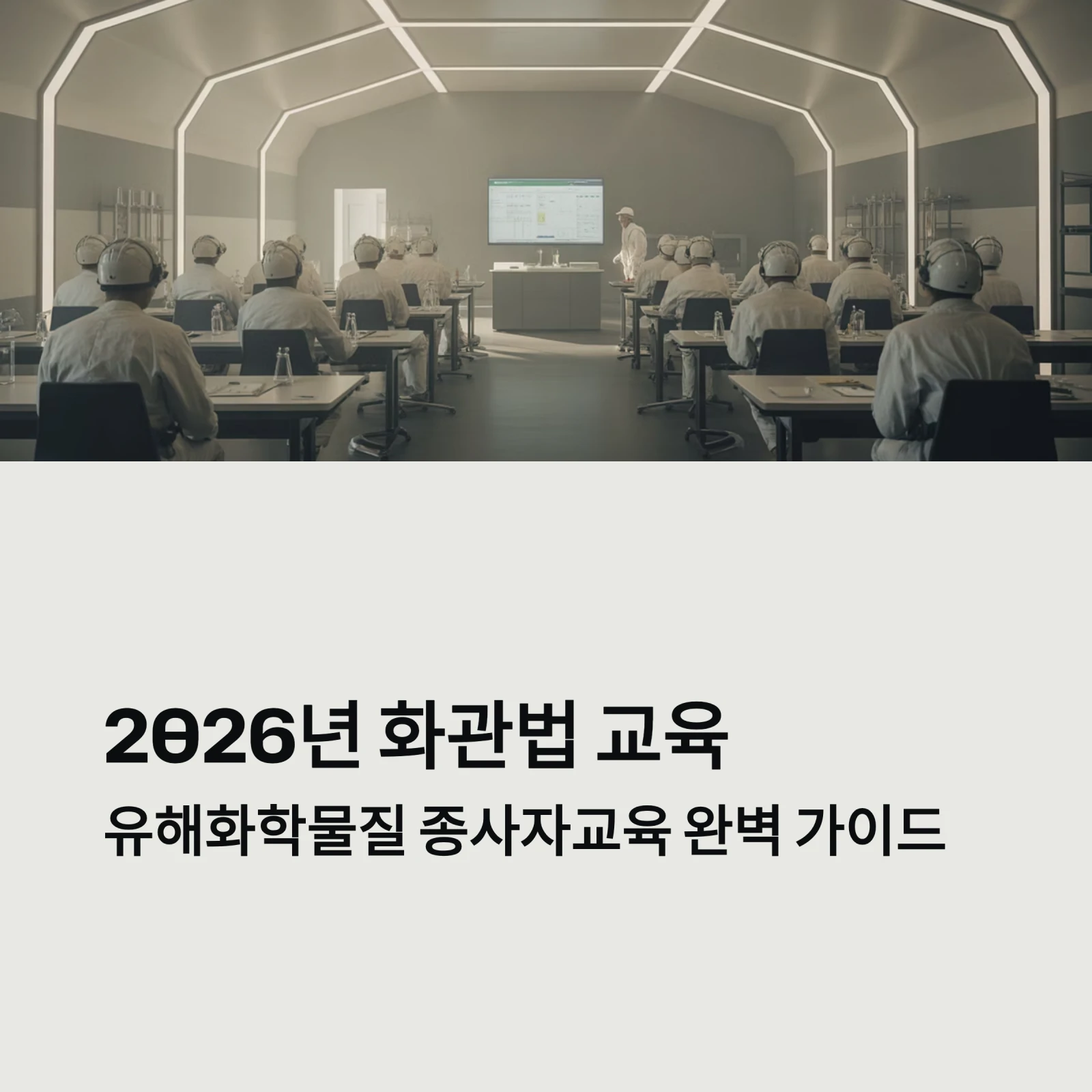 유해화학물질 종사자교육 A-Z|2026년 화관법 교육 완벽 가이드 (대상, 시간, 과태료)