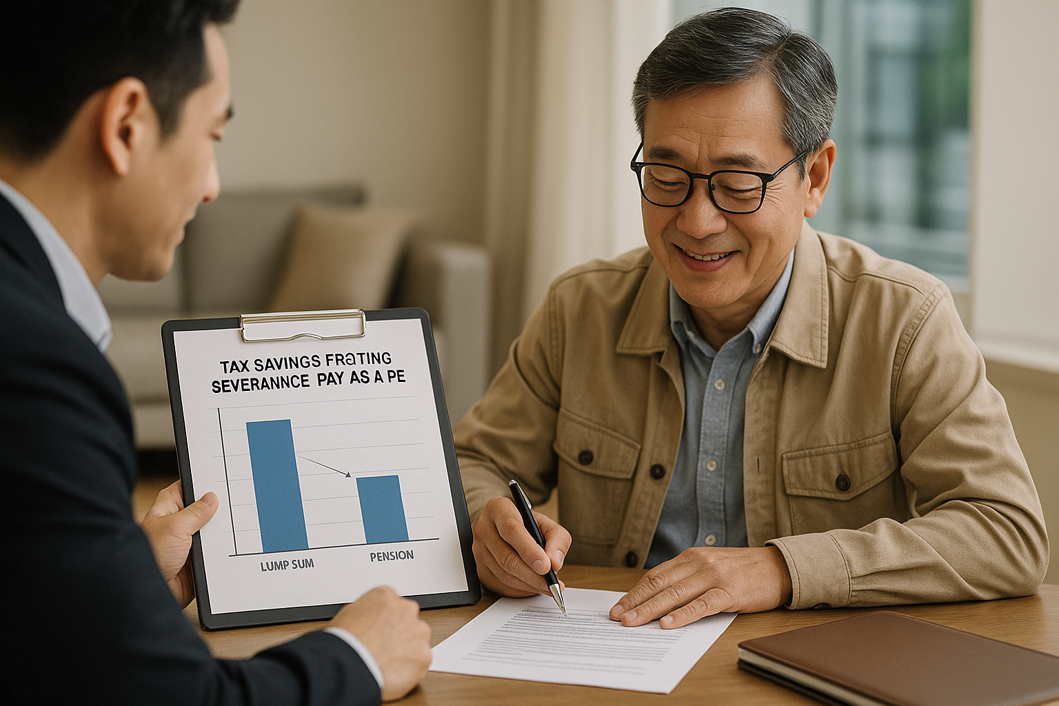 퇴직금 세금 절감 검토