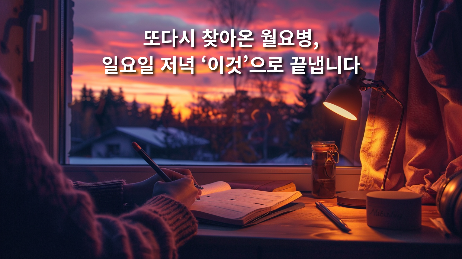 또다시 찾아온 월요병, 일요일 저녁 '이것'으로 끝냅니다