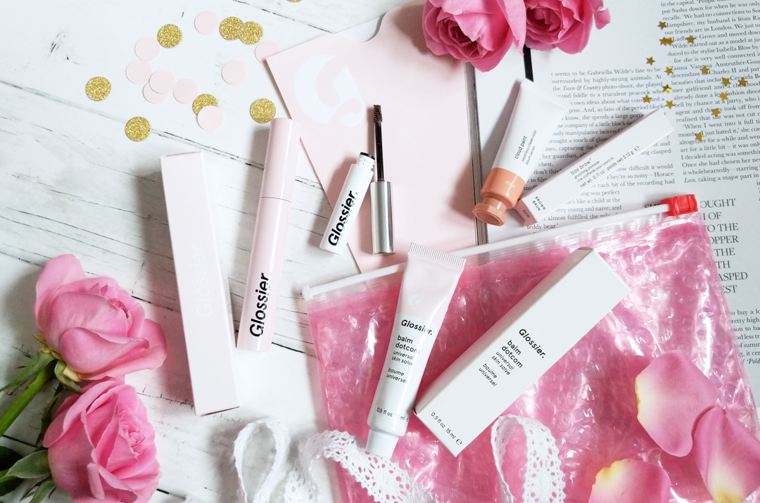 aesthetic pic of glossier products