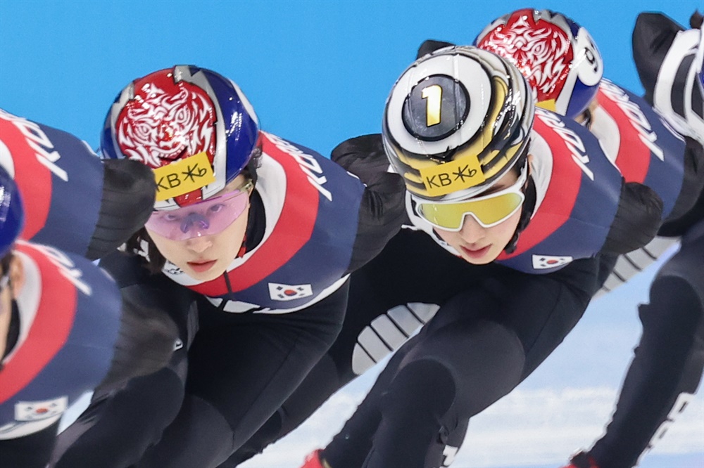 김길리, 최민정 쇼트트랙 여자 1500m