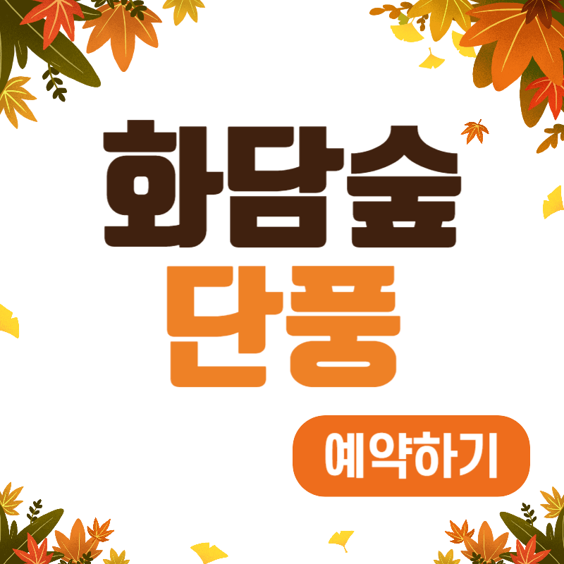 화담숲 단풍 예약